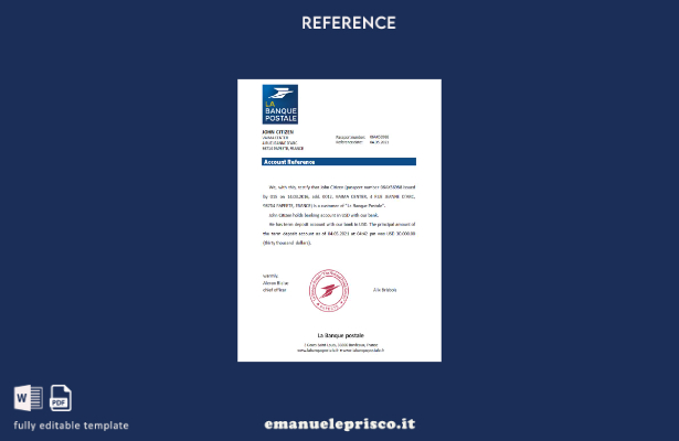 modello di riferimento stile verificato France La Banque Postale